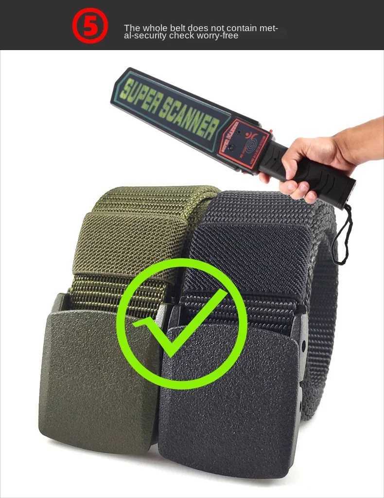 White Automatic Buckle Nylon Army Tactical Men Belt Military Waist Canvas Belt Outdoor Strap Travel Jeans Black Belts for Women W250120