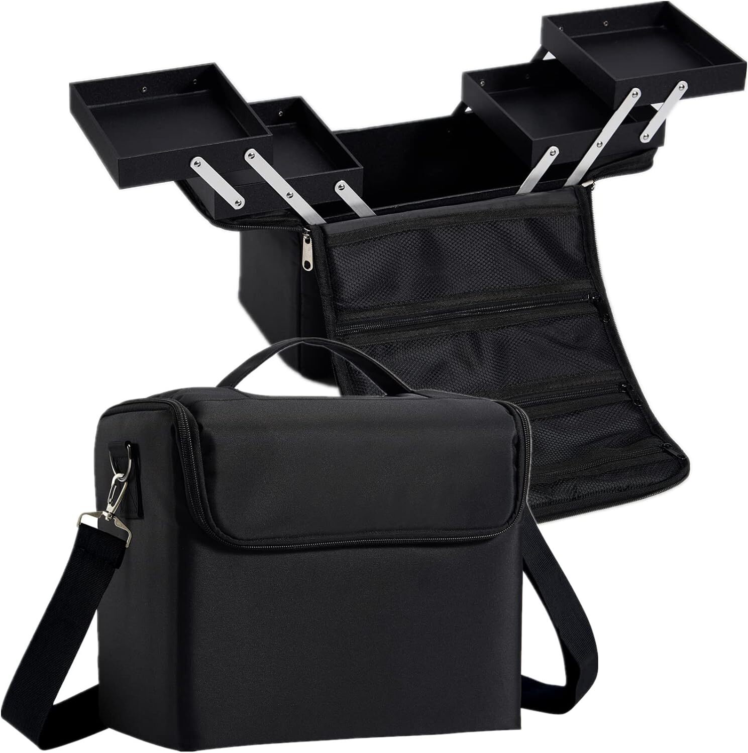 Soft Box, Large Makeup Organizer Case, Professional Nail Train Bag Carrying Case Artist Travel Cosmetic Storage Handbag