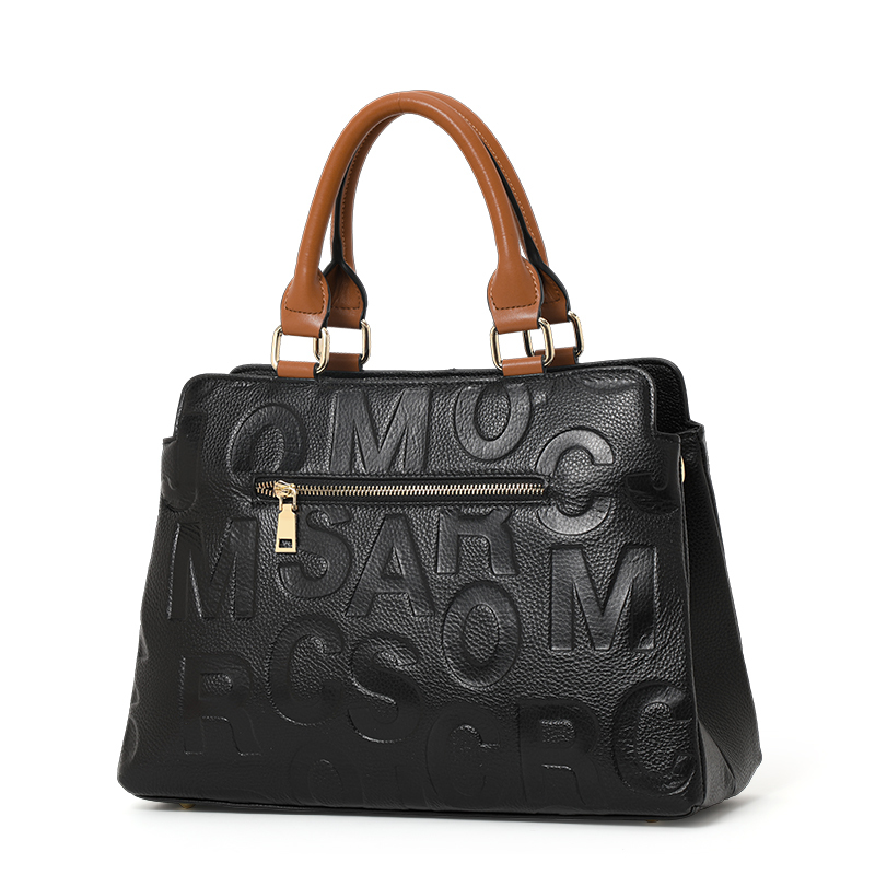 Aidrani Womens Genuine Leather Crossbody Handbag 100% Cowhide Large Capacity Letter Design Purse
