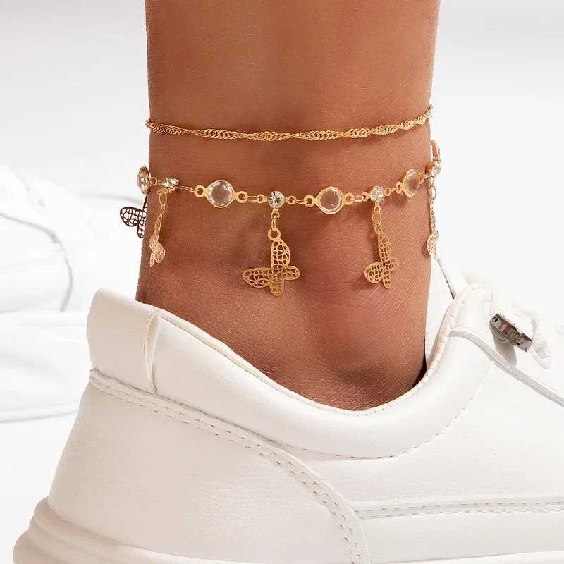 4pc/set Bohemia Shell Chain Anklet Sets For Women Sequins Ankle Bracelet On Leg Foot Trendy Summer Beach Jewelry Gift Y240920