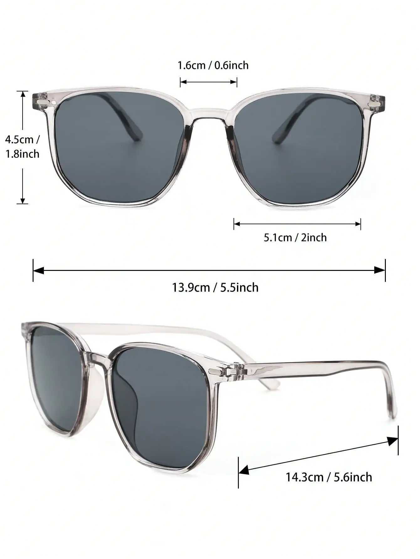 1PC Unisex Square Fashion Sunglasses For Cool Outdoor Travel DailyX240920