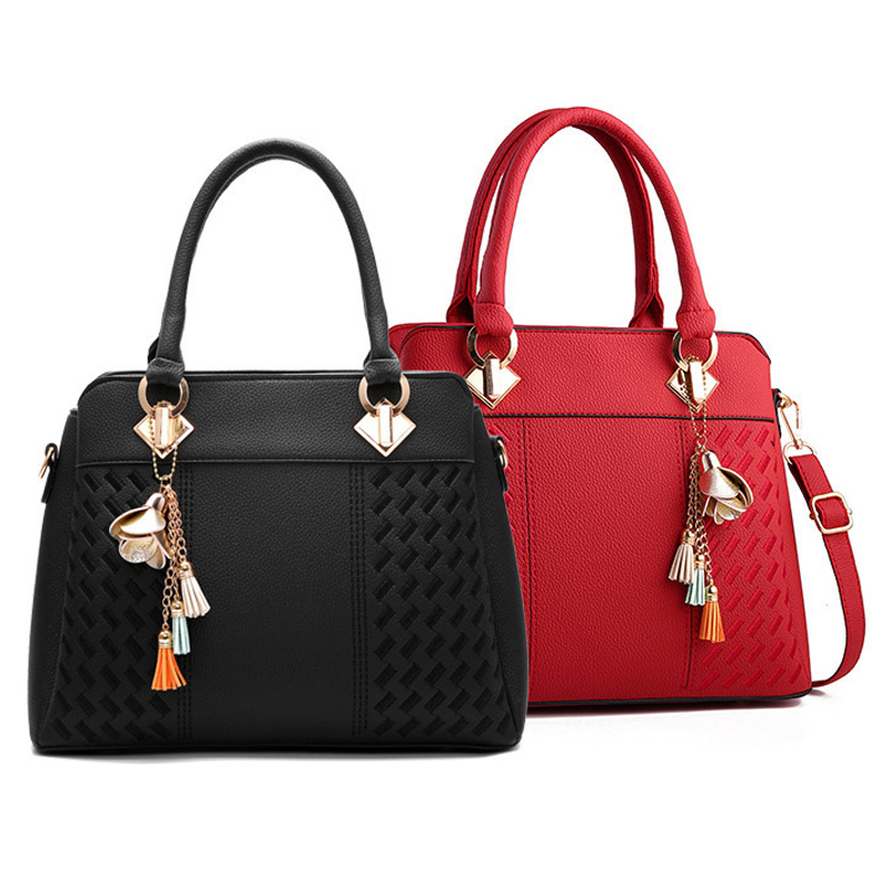Fashion Faux Leather Tote Bag Elegant Textured Large Capacity Shoulder Hand Bag For Ladies Tote Bag Shoulder Bags New Crossbody Bags