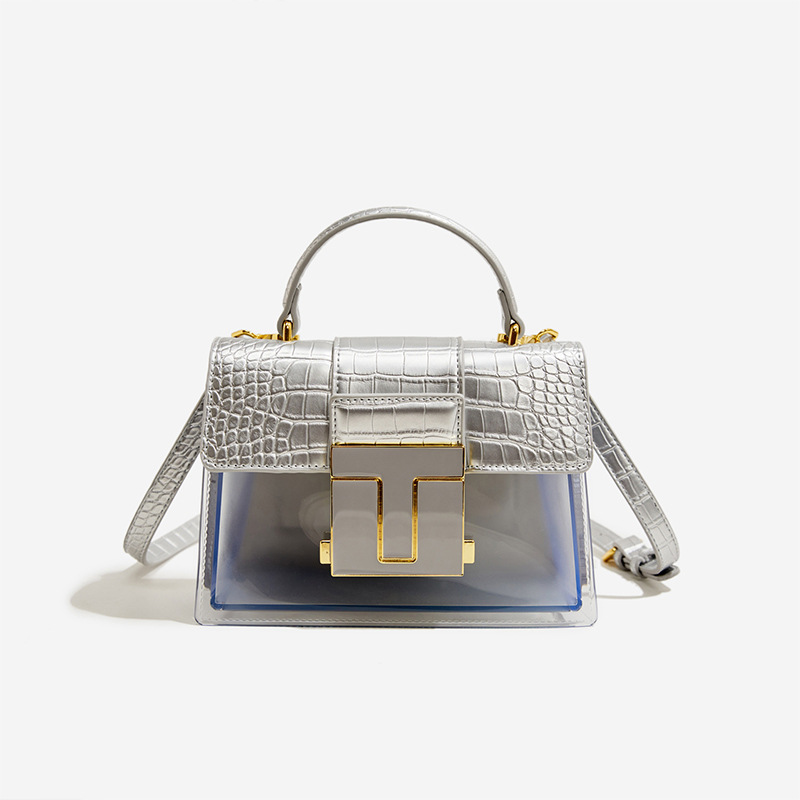 New frosted PU women's underarm bag hand-held small square bag