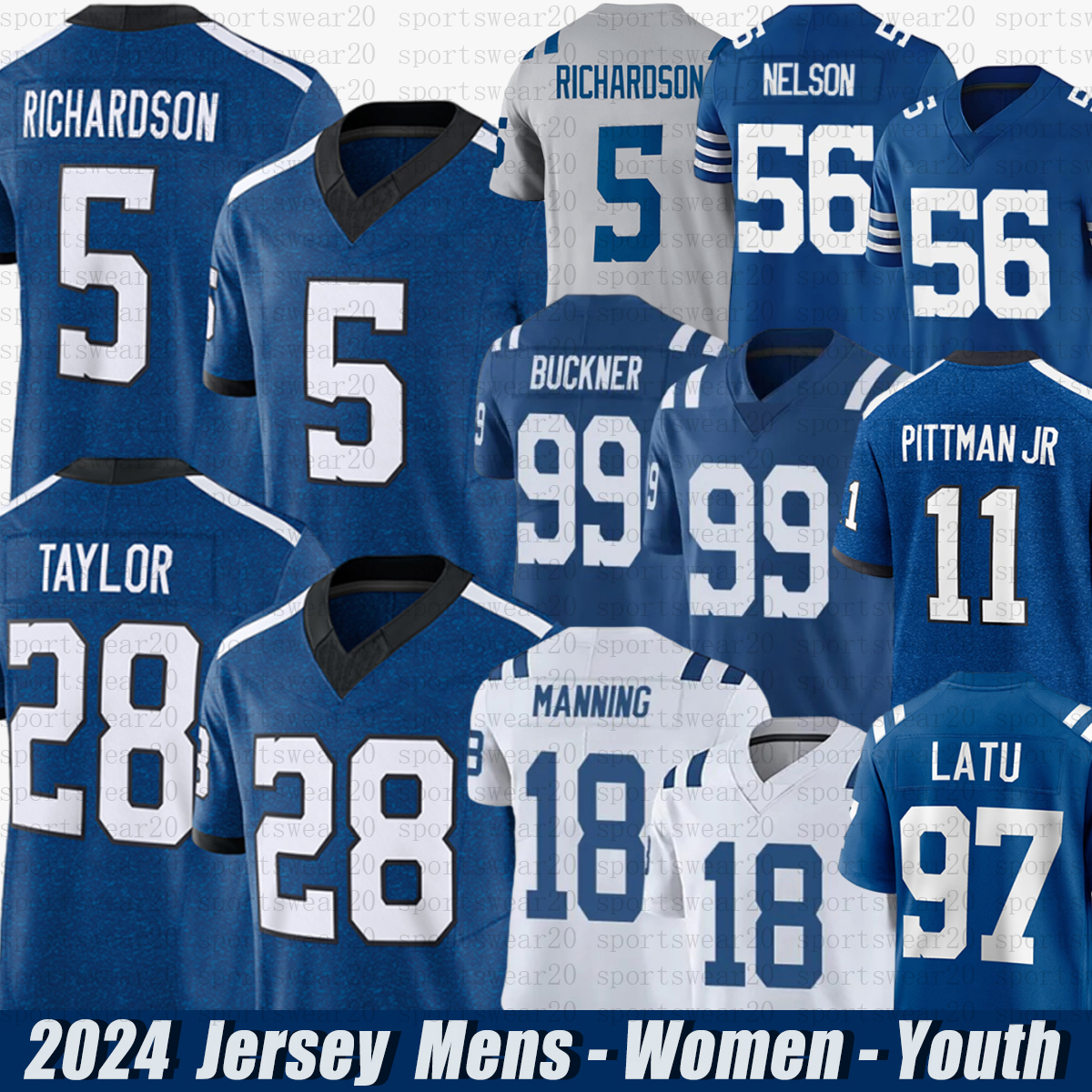Coltsjersey Josh Anthony Richardson Jonathan joe flacco jersey Taylor Jersey Adonai Quenton Nelson DeForest Buckner Peyton Manning Football Jerseys