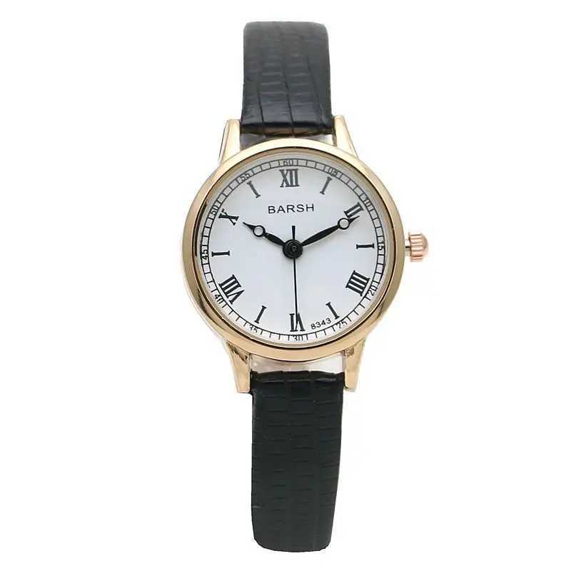 Simple Women Watches Luxury Design Leather Watch Ladies Quartz Wristwatch Womens Small Round Dial Clock Reloj MujerX240920
