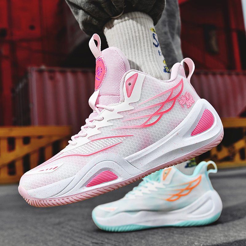 top High basketball male new youth shock-absorbing professional actual New combat sneakers students non-slip sports shoes