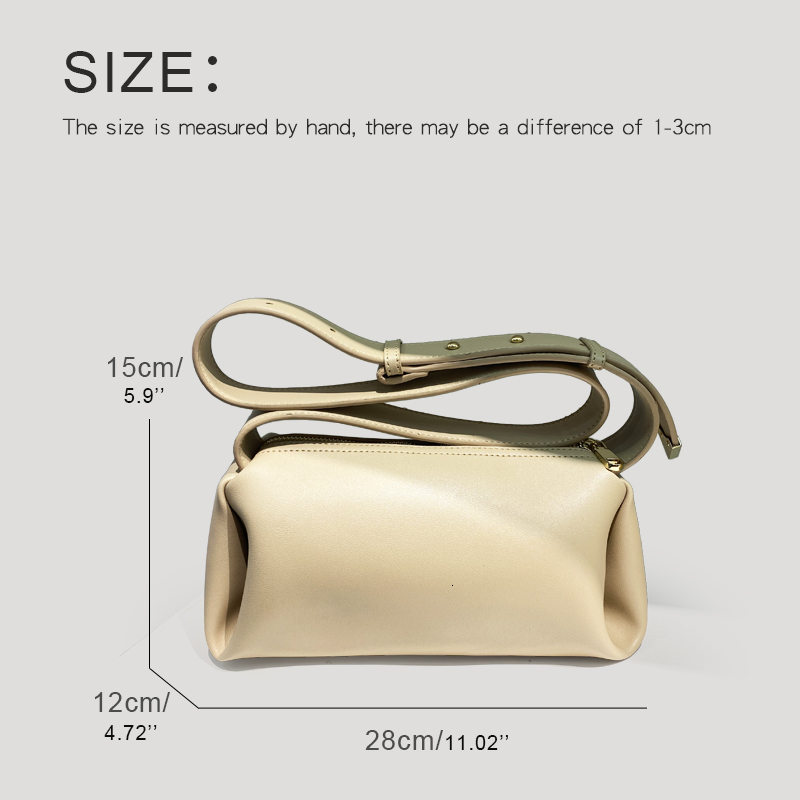 Casual Bags For Women Designer Handbags And Purse 2023 New In PU Solid Texture Metal Sheet Decoration Pillow Shoulder Bag