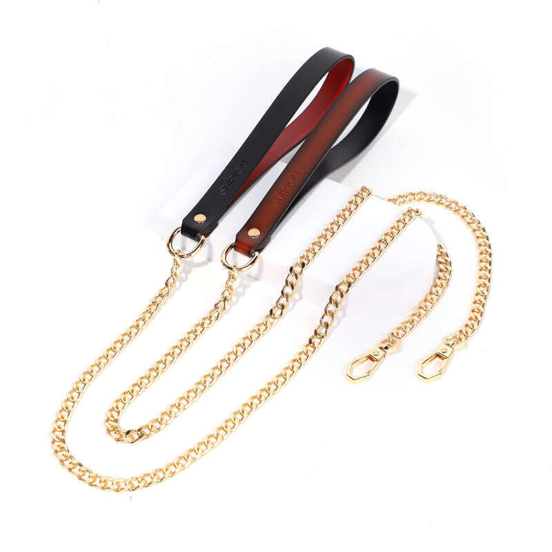 Sex SM Props Female Slave Training Traction Neck Set Pattern Metal Buckle Genuine Leather Sex Collar Alternative Adult Products