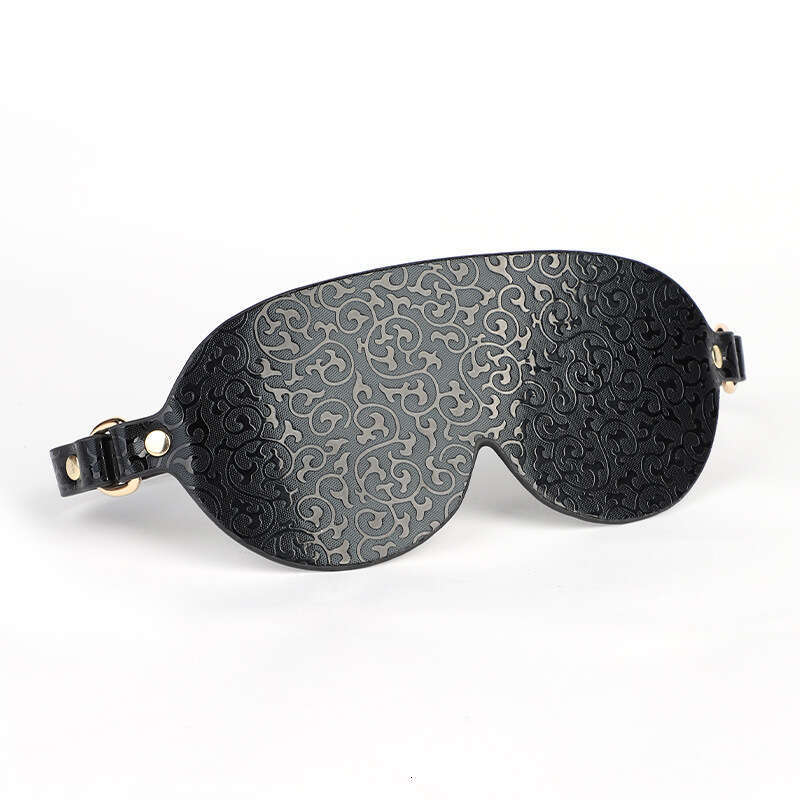 Sex toys SM props six piece set cloud print sex eye mask tied handcuffs adjusted collar punishment racket