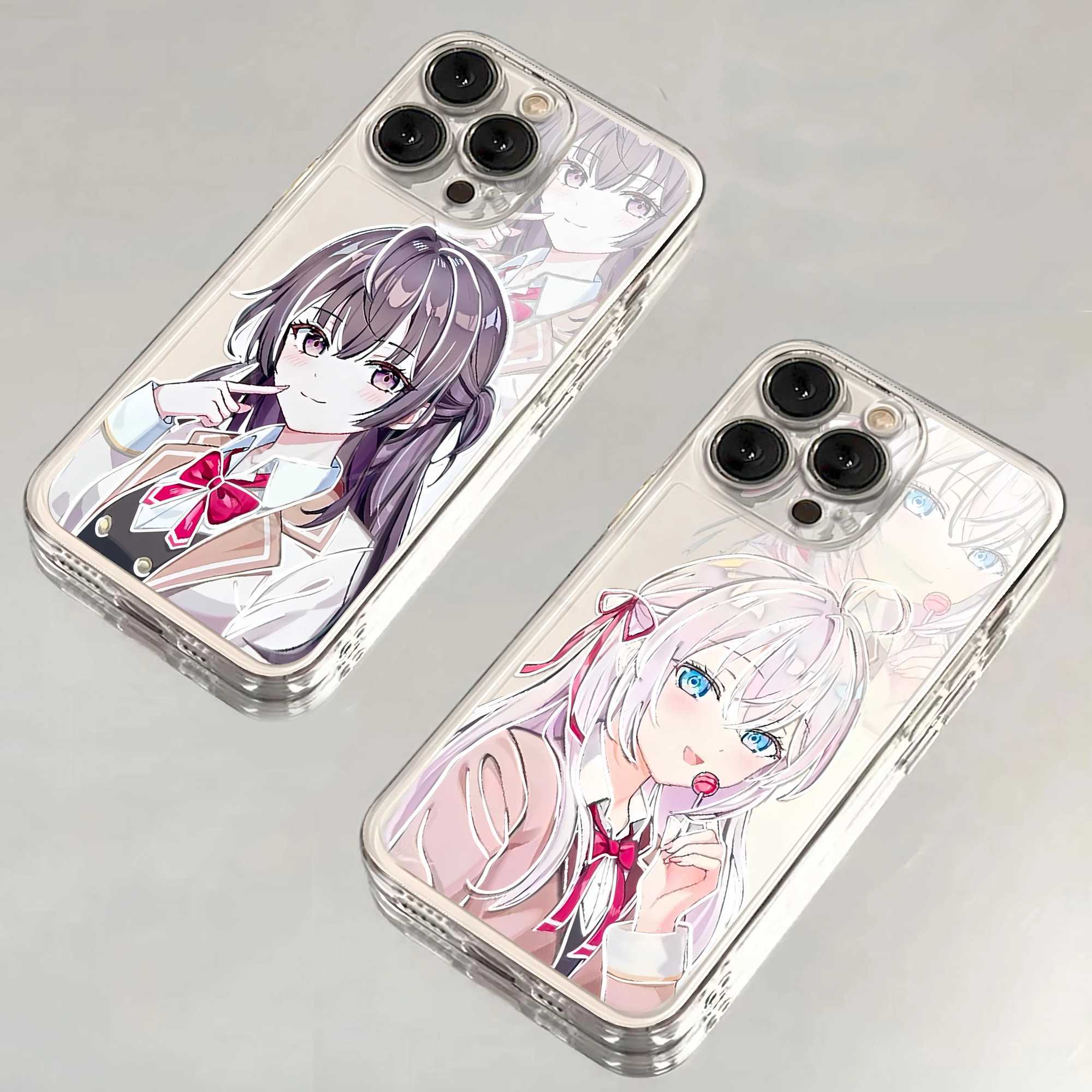 Kawaii Anime Girl Alya phone case suitable for lPhone 16 15 14 13 12 11 Mini Pro Max X XR XSMax 7 8 Plus SE20 transparent coverCL240720