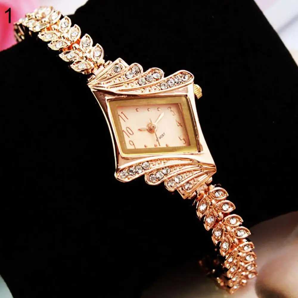 Brand Fashion Women Watches Bracelet Watch Luxury Ladies Crystal Quartz Rhombus Bangle Rhinestone Wrist Watch Relogio FemininoX240920