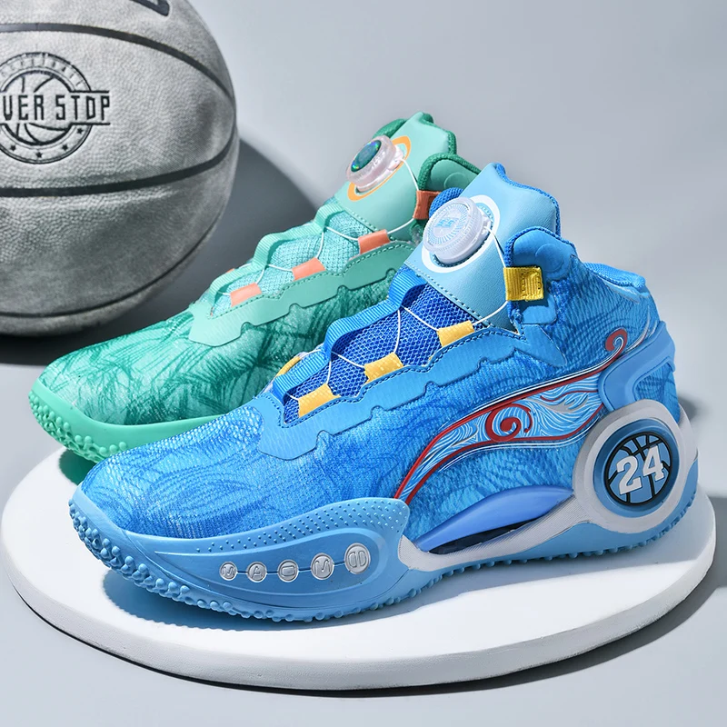 New Trend Couples Basketball Shoe Designer Outdoor Sport Shoes Men Quick Lacing Basketball Boots Boys Designer Gym Shoes For Men