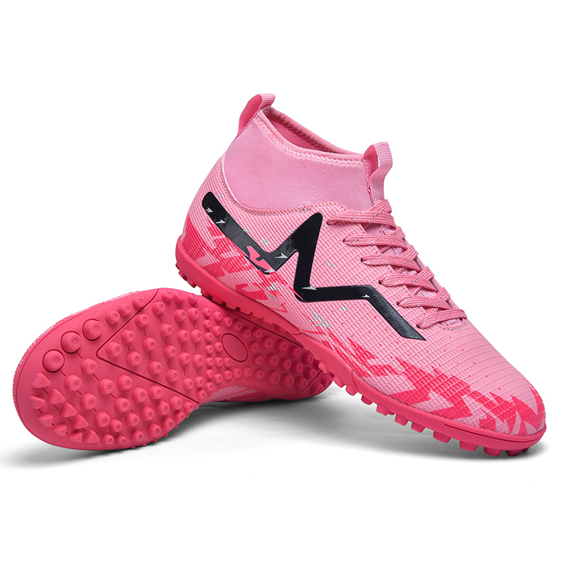 New Men Football Boots Cleats Outdoor Sport Training Breathable Soccer Shoes Long Spikes FG Boys Non Slip Match Comfortable