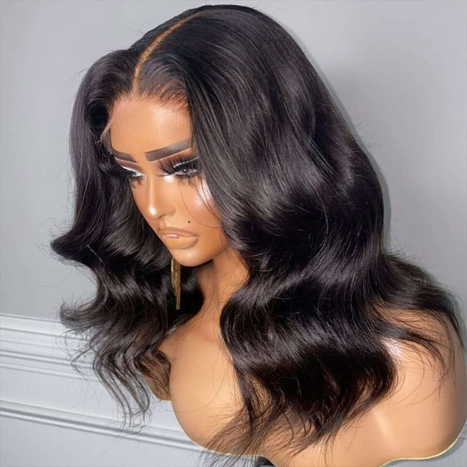 Mongolian Body Wave 13x5x1 T Human Hair Wigs Frontal On Sale Clearance Lace Front Wig For Black Women