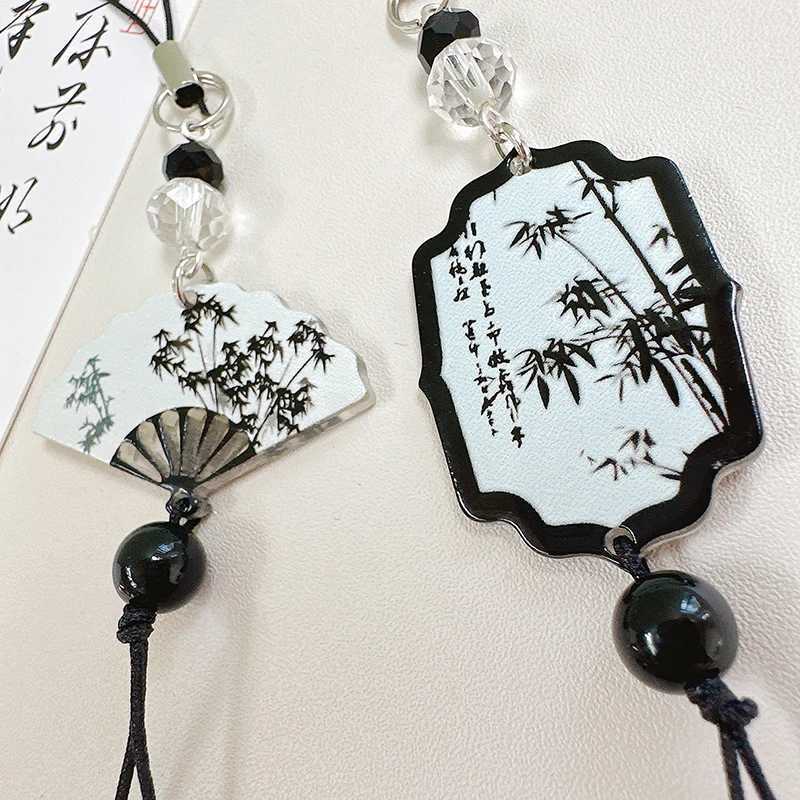1Pc Chinese Style Anti-lost Phone Lanyard Retro Tassel Pendant Keychain Bag Charms Backpack Hanging Decoration Fashion JewelryX240919