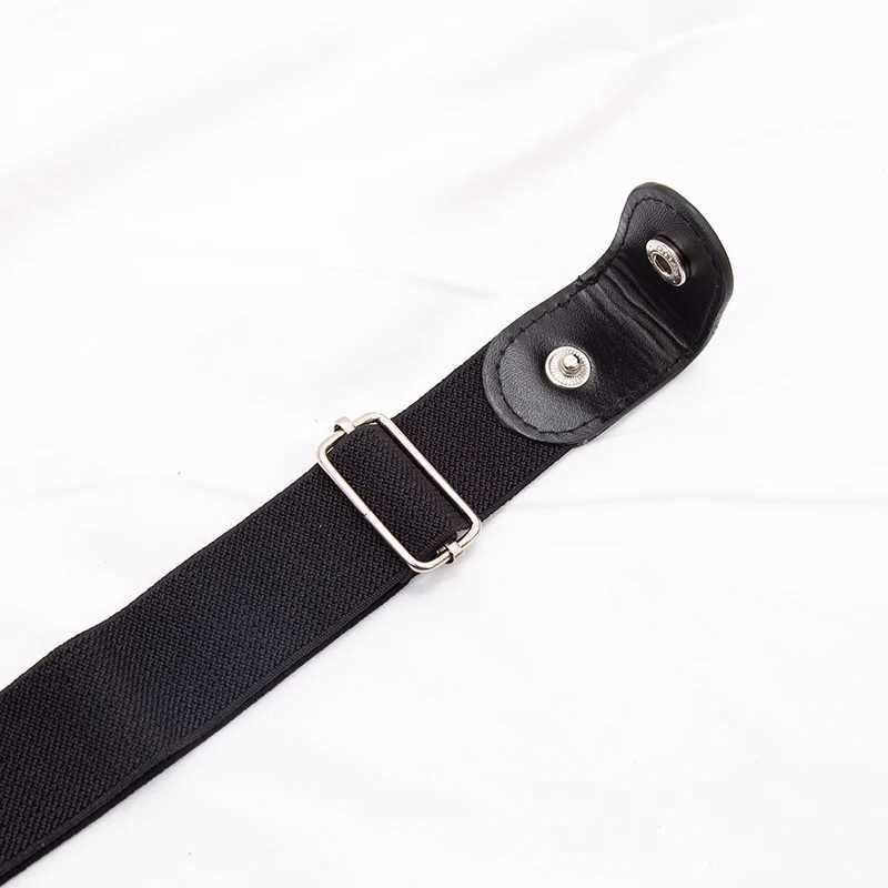 New adjustable womens buckle free waist belt jeans buckle free elastic waist elastic waist mens canvas belt lazy invisible belt W240920