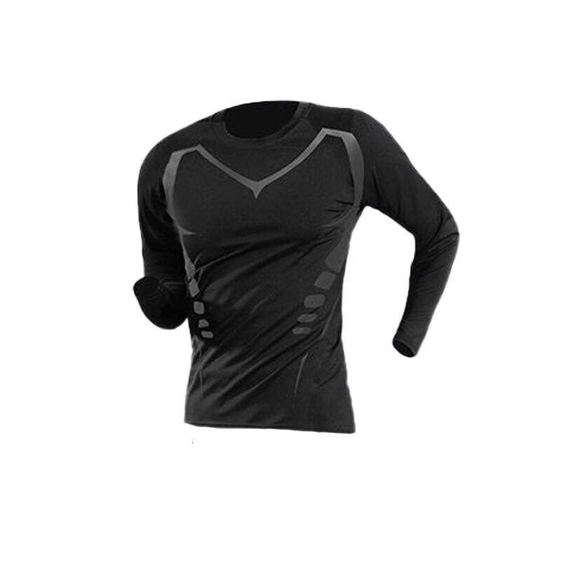 Running Set, Men's Sports And Fitness Clothes, Morning Running Clothes, Tight Fitting Quick Drying Clothes, Training, Cycling, Sports Equipment