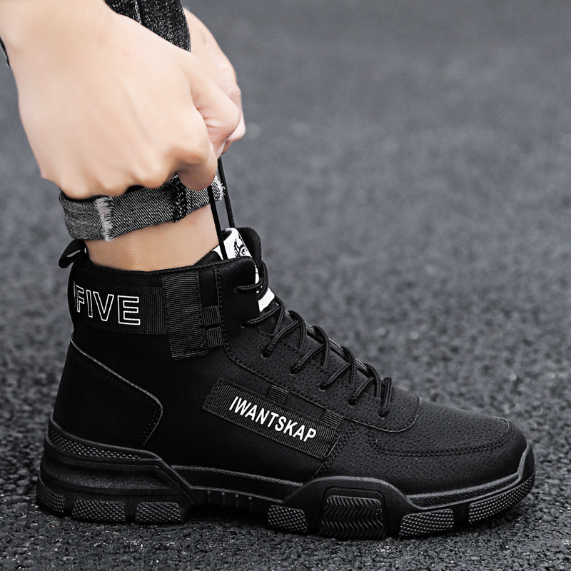 2024 New Designer Men's Wool Plush Shoes with Extra Large Ankles, Men's Snow Boots Winter Warmth Strap Balance Non Transport Shoes