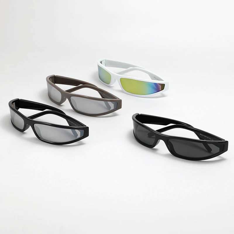 Small Rectangular Narrow Frame Sunglasses Women Streetwear Y2k Sun Glasses Female 2023 Fashion Brand Vintage Sports SunglassX240920