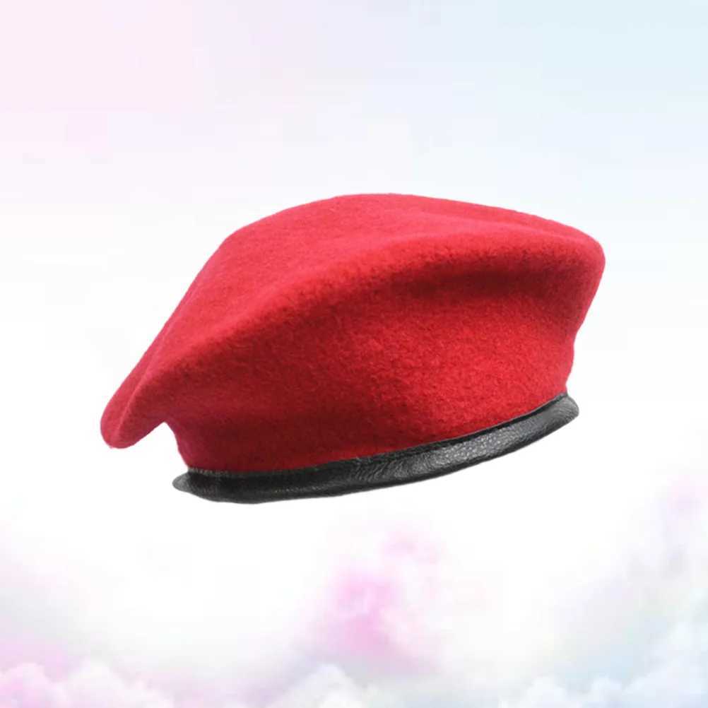 Unisex Mens Wear Womens Adjustable Spring Autumn Pure Wool Beret Hat Sun Hat Driving Adult (Army Green)X240919