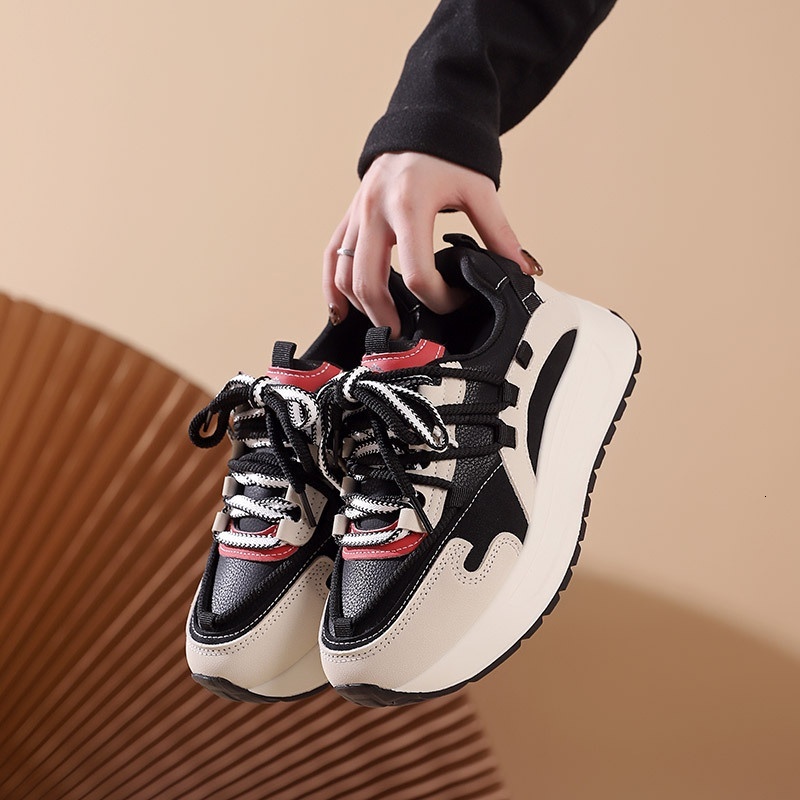 Ins Korean version new dad shoes for women 2024 autumn student running sports thick sole leisure street shot XM-SH203