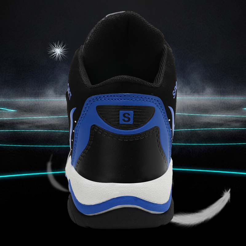 Children Shoes Boys Sneakers Rubber Sole Athletic Sports Tennis Shoes Kid Sport High Top Basketball Shoes for Boy Fashion Ḁ