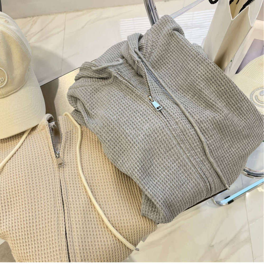 Hallowmas Huafu Ge Hooded Sweatshirt for Women Autumn New Style Loose Slimming Niche Design Sense Spring and Summer Jacket Womens Zipper Cardigan Autu