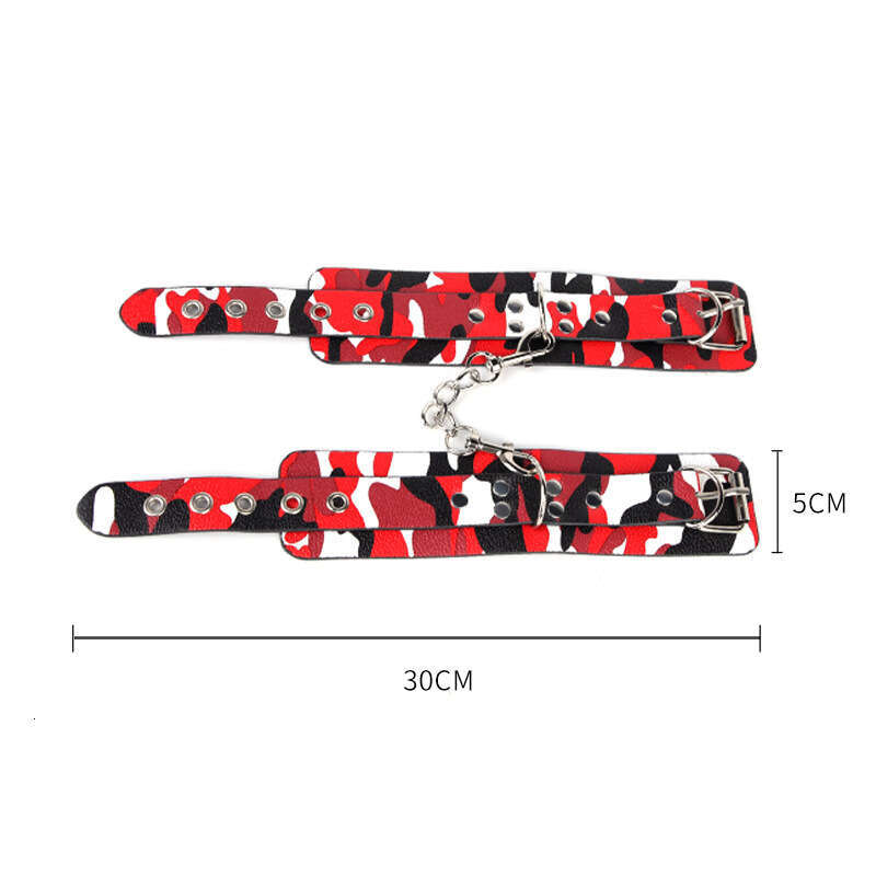 Sex toys, SM props, camouflage patterned handcuffs, SM binding, torture equipment, sex handcuffs, female alternative adult products, hair replacement