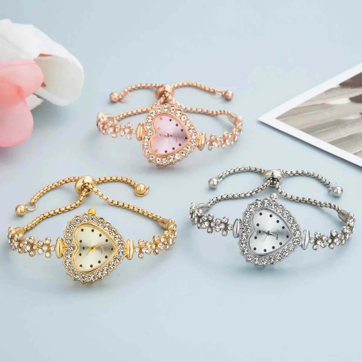 Luxury Crystal Women Bracelet Watches Top Brand Fashion Diamond Ladies Quartz Watch Steel Female Wristwatch Montre FemmeX240920