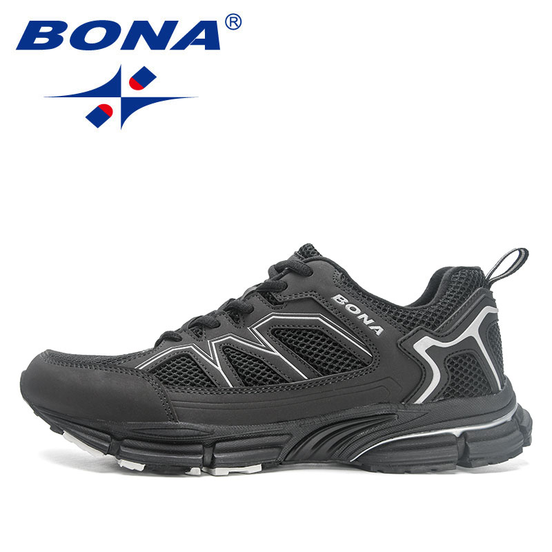 2023 BONA New Designers Jogging Men Running Brand Sneakers Man Sports Training New Walking Shoes Breathable m 1525