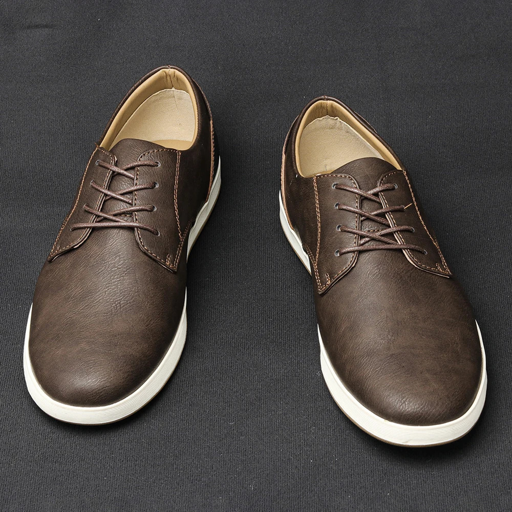 7-13 men shoes fashion comfortable 2024 casual shoes leather men 240914