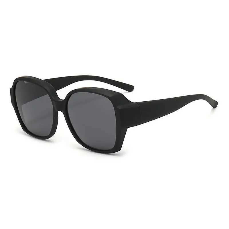 Vintage Men Sun Glasses Wears Over Prescription Glasses Square Shades Fit Over Sunglasses Polarized UV400 Sunglasses for DrivingX240920