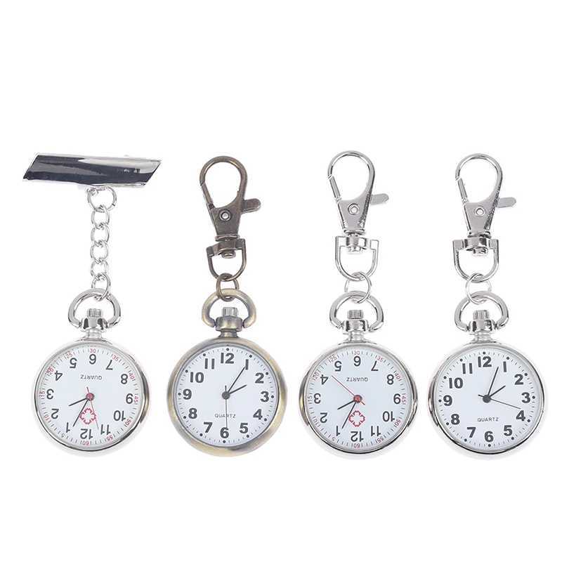 1pcs Retro Quartz Vintage Pocket Watch Movement Keychain KeyringX240919