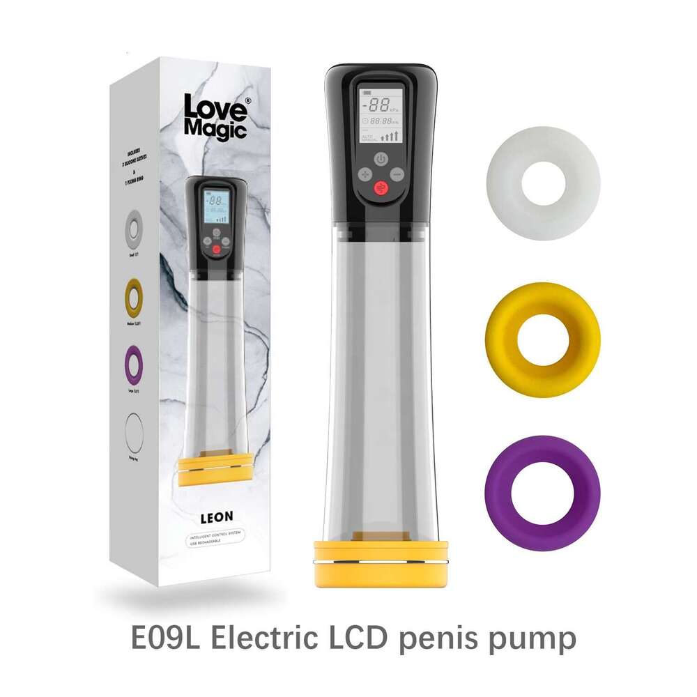 LCD smart electric penis pump enlargement male sex toys aotu hydro water penis pump for men