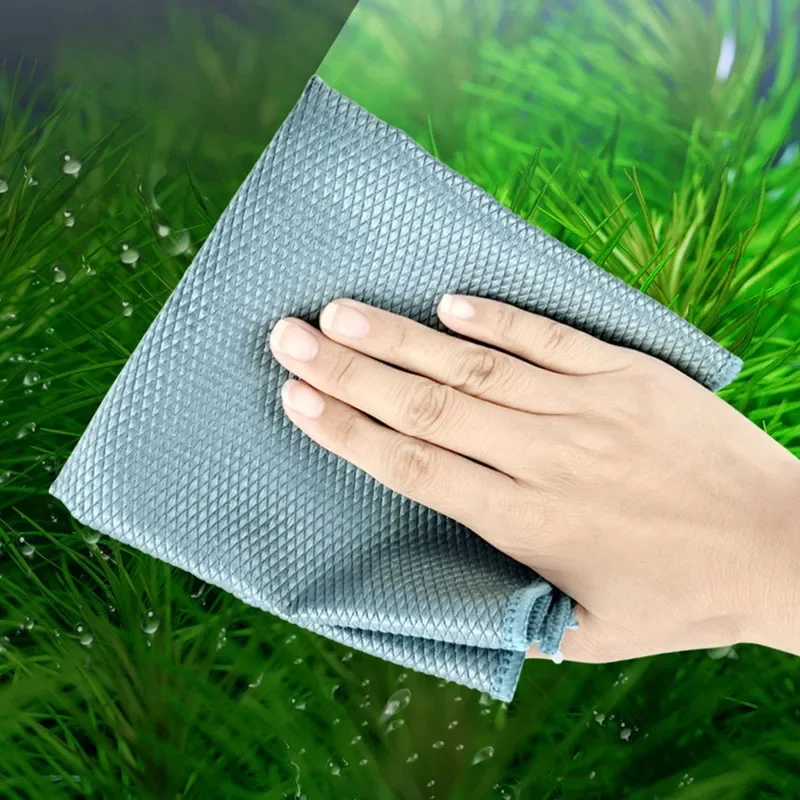 Quality Aquarium Fish Tank Cleaning Cloth Towel Super Fiber Cleaning Tool Towel Strong Absorbent Scrubbing Glass Towel Aquarium