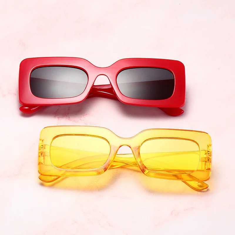 Womens Sunglasses 2024 Fashion Vintage Rectangle Frame Purple Pink Square Glasses Girls Sun Glasses Ladies Eyewear UV400X240920