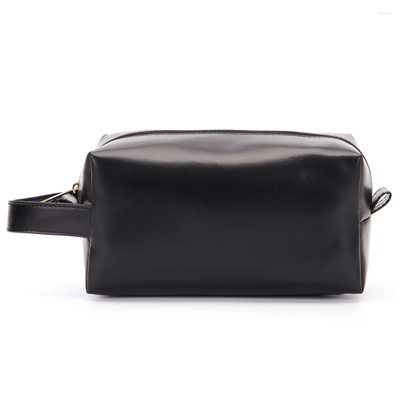 Cosmetic Bags Vintage Leather Bag Toiletry Storage Travel Organizer For Men Women Casual Handbag MakeUp