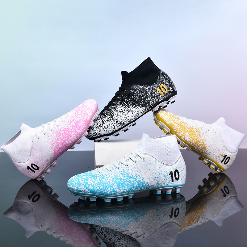 New Men Soccer Shoes Professional Unisex Breathable Sports Cleats Drop Shipping Football Boots Futsal Ultralight Non-slip
