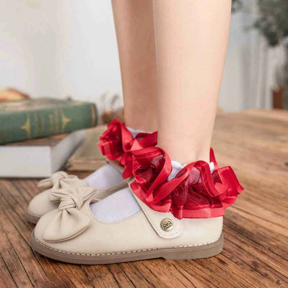 Kids Socks Girls short socks lace princess short socks ruffle princess dress lace short socks for newborns / babies / toddlers / little gir Q240920