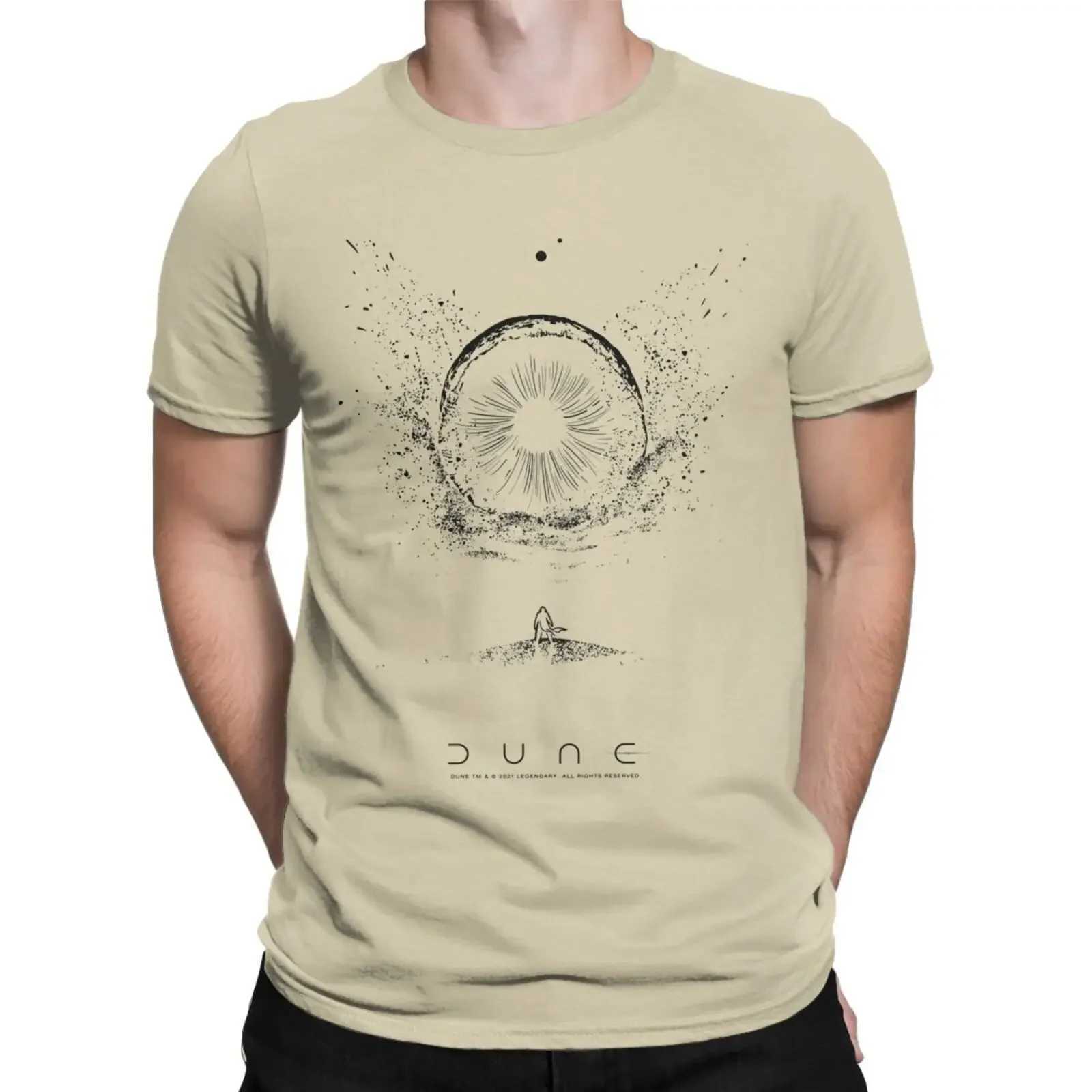 Shai Hulud Mens Casual T-shirt Round Neck Cotton T-shirt Dune Movie Short Sleeve T-shirt Gift Clothing CL240913