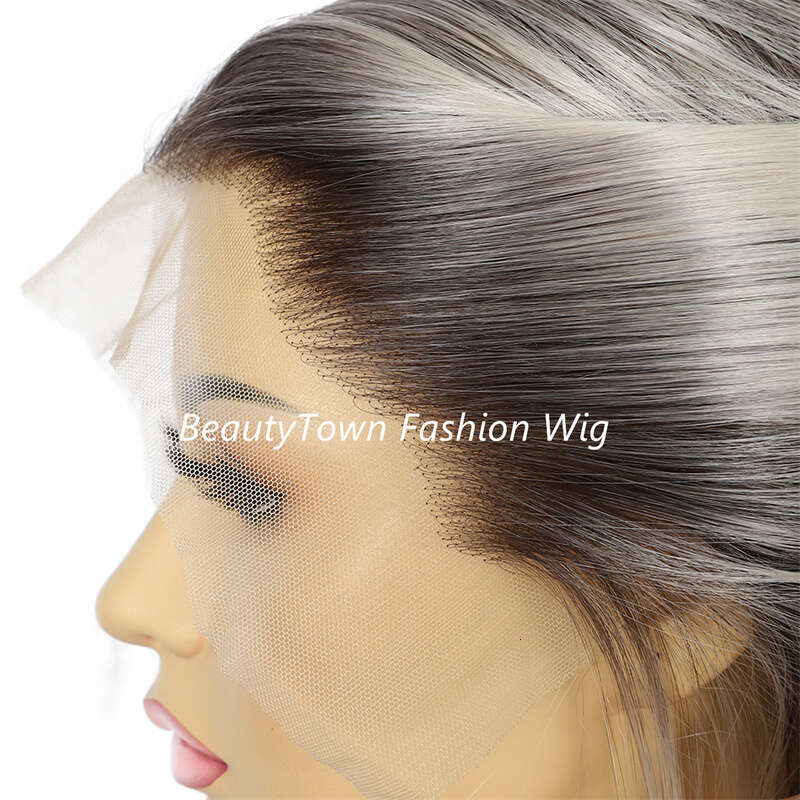 Summer 30'' 13X6 Bone Straight Synthetic Woman Wigs HD Transparent Lace Wig Prepluck Daily Wear Futura Heat Resistant Fiber Made