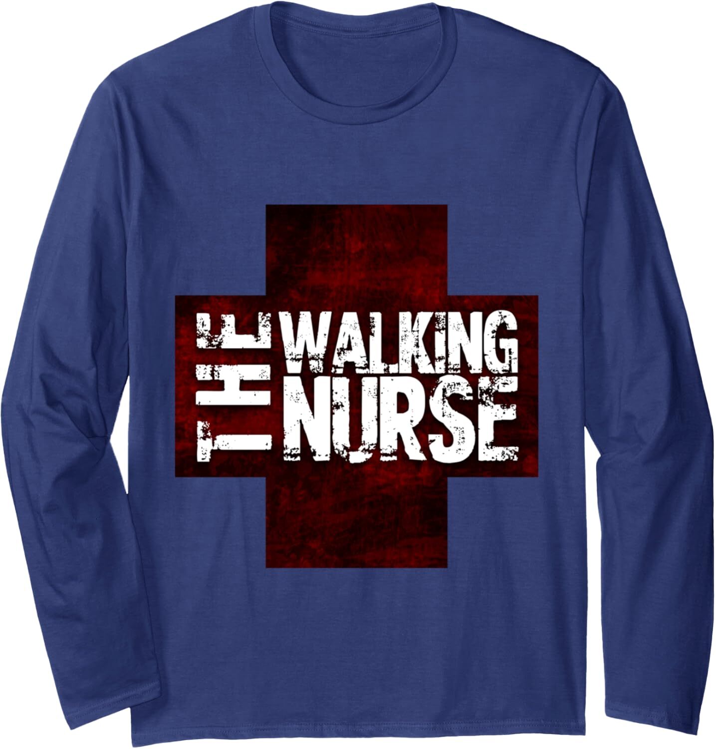 Long Sleeve Shirts for Men sweatshirt The Walking Nurse, Funny Zombie Style Halloween Gift Long Sleeve Tee Streetwear Casual tops clothes
