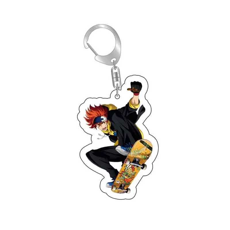 Anime SK8 The Infinity Key Chains Reki Kyan Langa Hasegawa Cosplay Acrylic Double Sided Keychain Keyring Pendant Prop JewelryX240919
