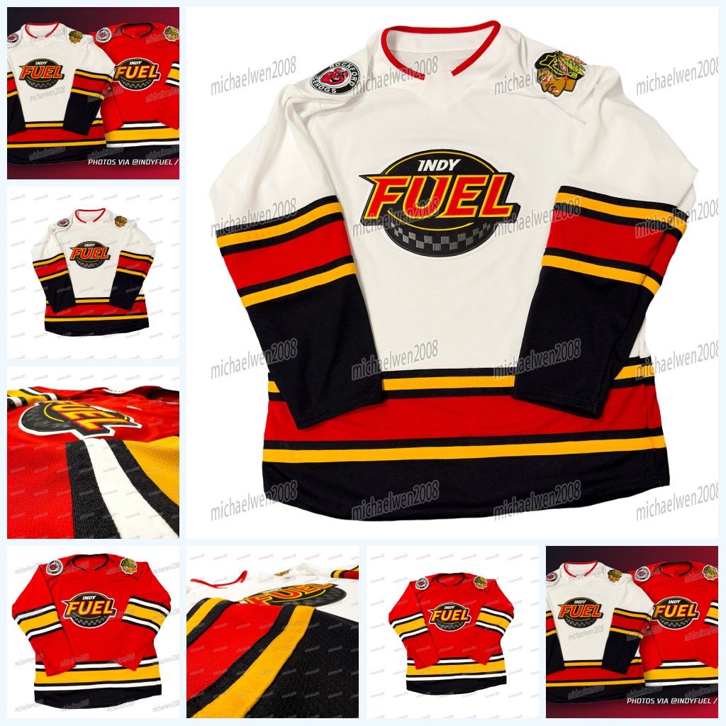 Indy Fuel 2024-25 NEW Hockey Jersey Ryan Gagnier Cam Hillis Kyle Maksimovich Bryan Lemos Colin Bilek Andrew Bellant Jonathon Martin Seamus Malone Ross MacDougall