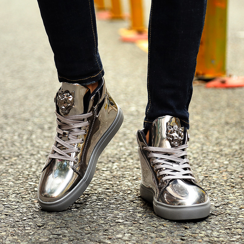 Fashion Glitter Men Basketball Shoes Shiny Super Star Sneakers Glitter Luxury Shoes Male Designer Sneakers Colorful