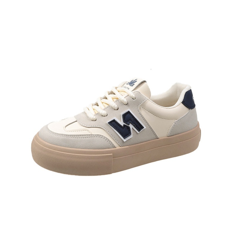 Thick soled white for women in fashion, versatile student casual board shoes, 2023 spring new fashionable Forrest Gump shoes