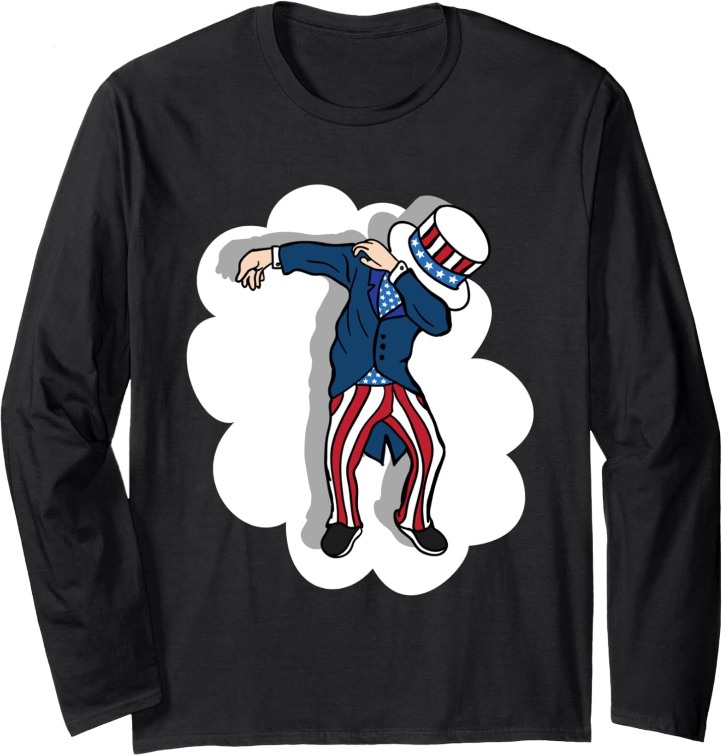 Long Sleeve Shirts for Men sweatshirt American Dabbing Funny Cute Dab Dance Lover Gift Long Sleeve Tee Streetwear Casual tops clothes