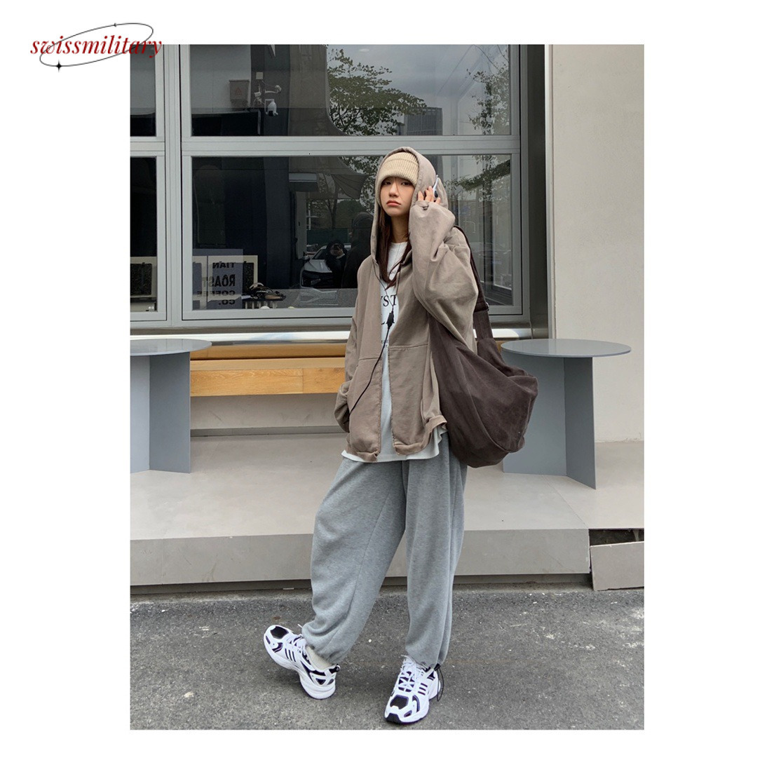 2024 New Coffee Single Shoulder Crossbody Dumpling Bag Canvas Women's Bag, Small and Lazy Style #26 Swissmilitary