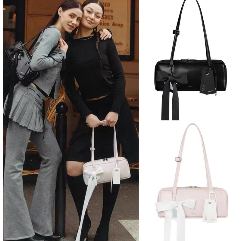 Celebrity Style Microfiber Boston Shoulder And Armpit Bag, Headphone Bag