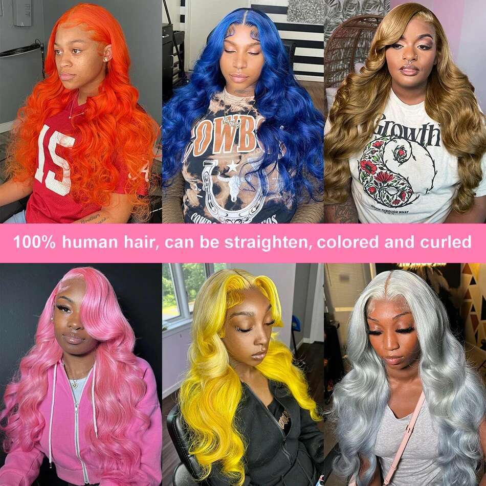 613 Honey Blonde 13x6 HD Transparent Body Wave Frontal Human Hair Wig 30 32 Inch 13x4 Lace Front Wigs For Women